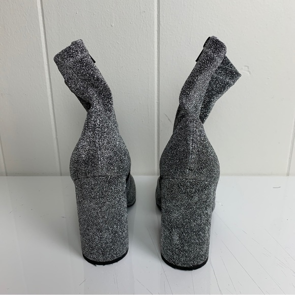 Steve Madden Garrick Booties Gray Sparkles Women’s 7.5 - Picture 5 of 7
